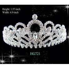 Full round pageant crowns jeweled tiara crown personalized mystical mermaid tiara beauty queen crystal tiara